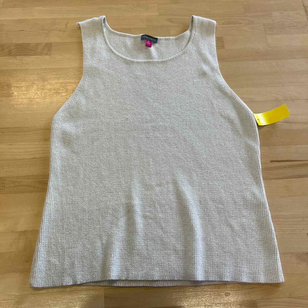 Vince Camuto Size XL Gray Sleeveless