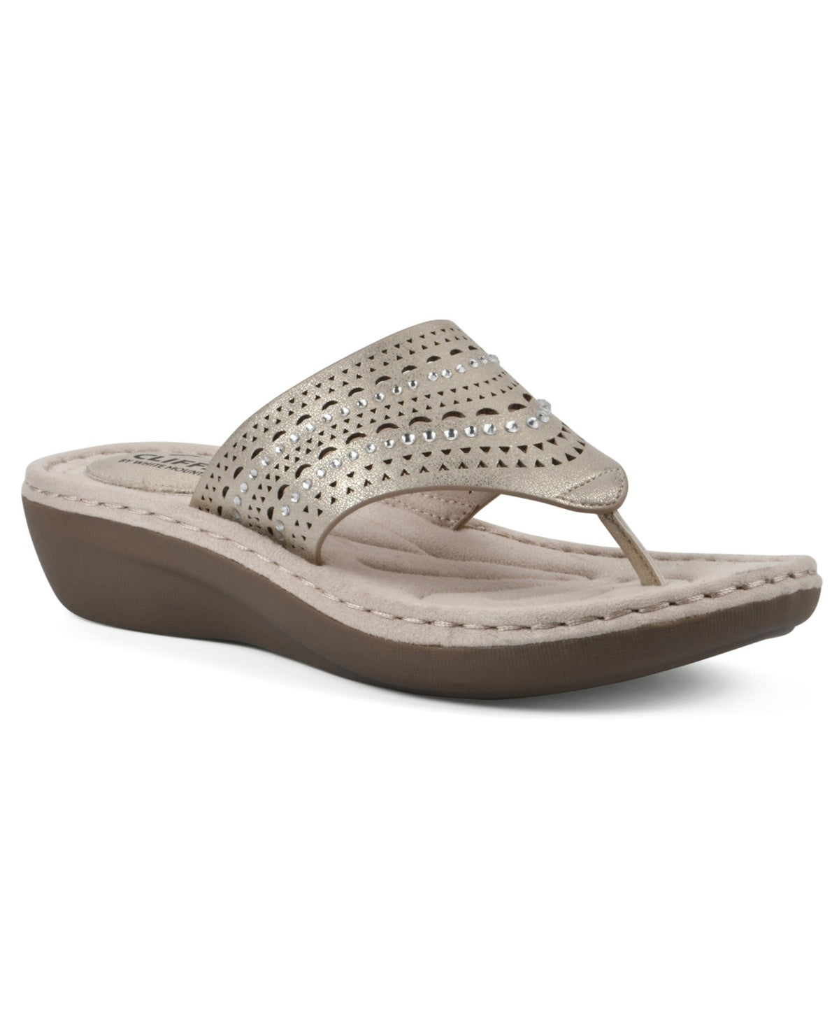 Cliffs Shoe Size 10 W Gold Comate wedge Sandals NWT