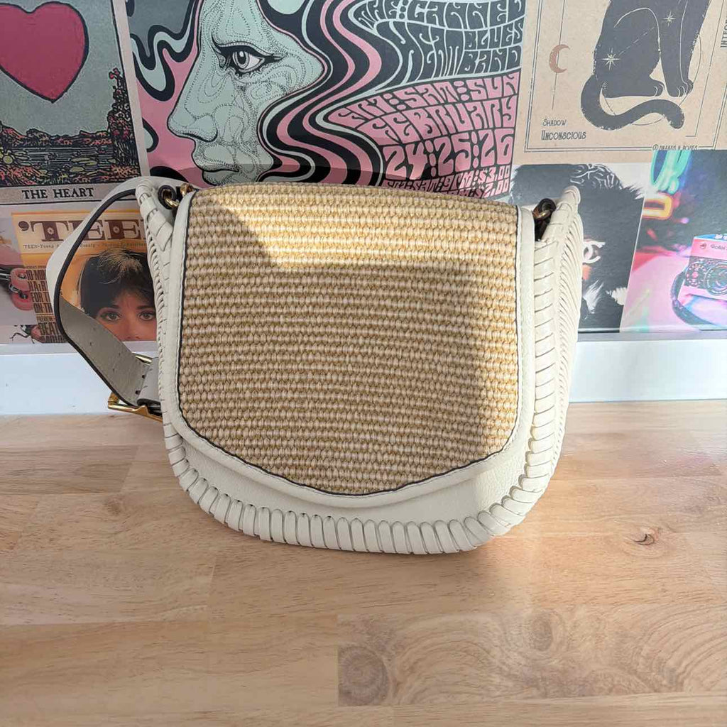 Aimee Kestenbug Tan Straw New Handbag