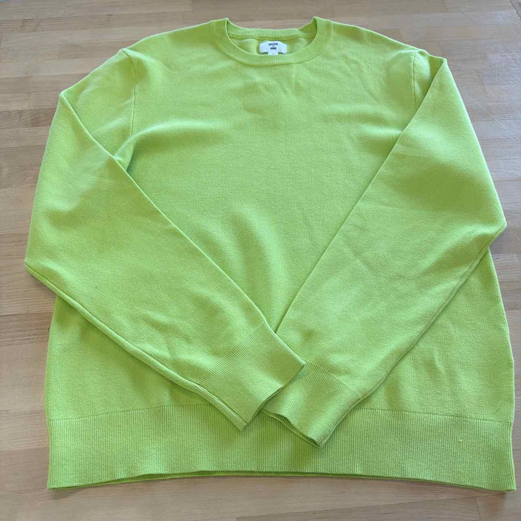 Mode of One Men's Regular-Fit Crewneck Sweater, Created for Macy's - Acid Green