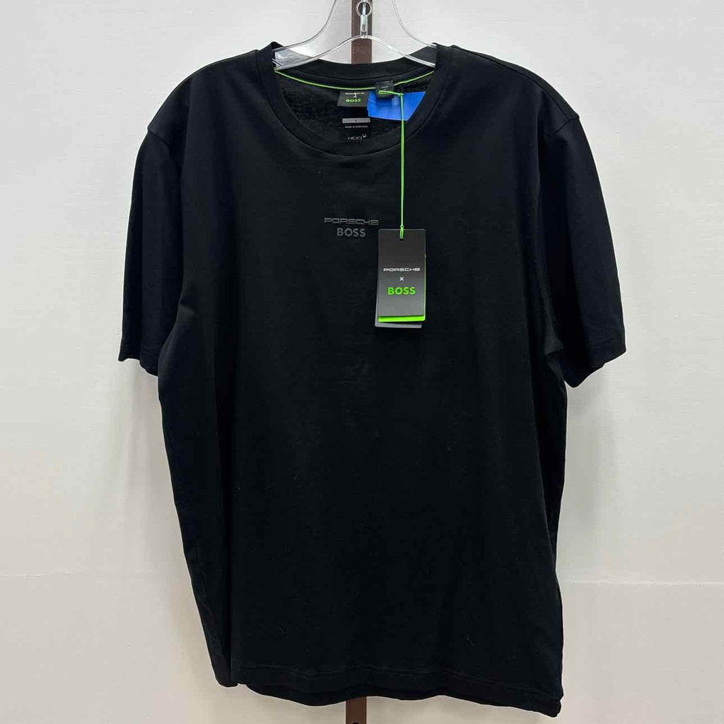BOSS Size L Porsche X Mercerized-cotton T-shirt with Rear Graphics