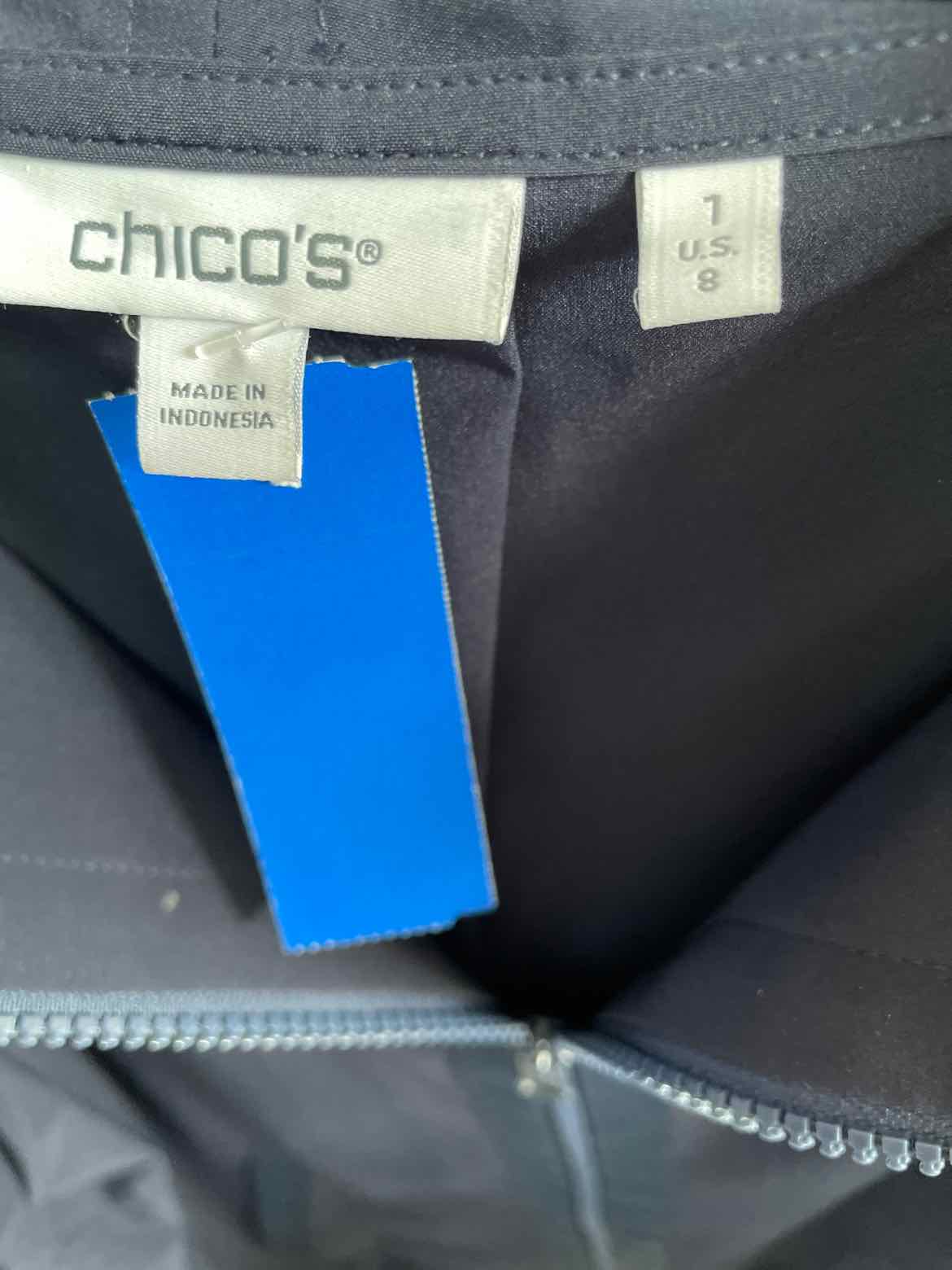 Chico's Size 1 Navy Jacket