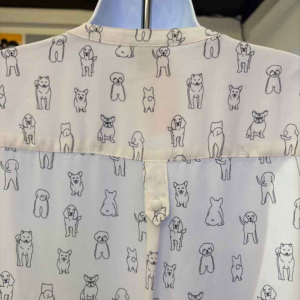 Torrid Size 3 White & Black Used Blouse