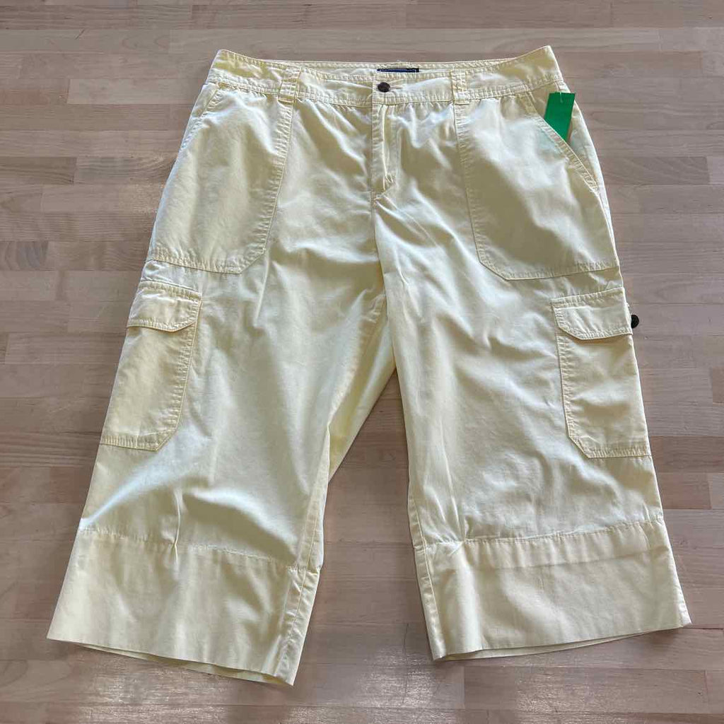 Chaps Size 10 Yellow Preloved Capris