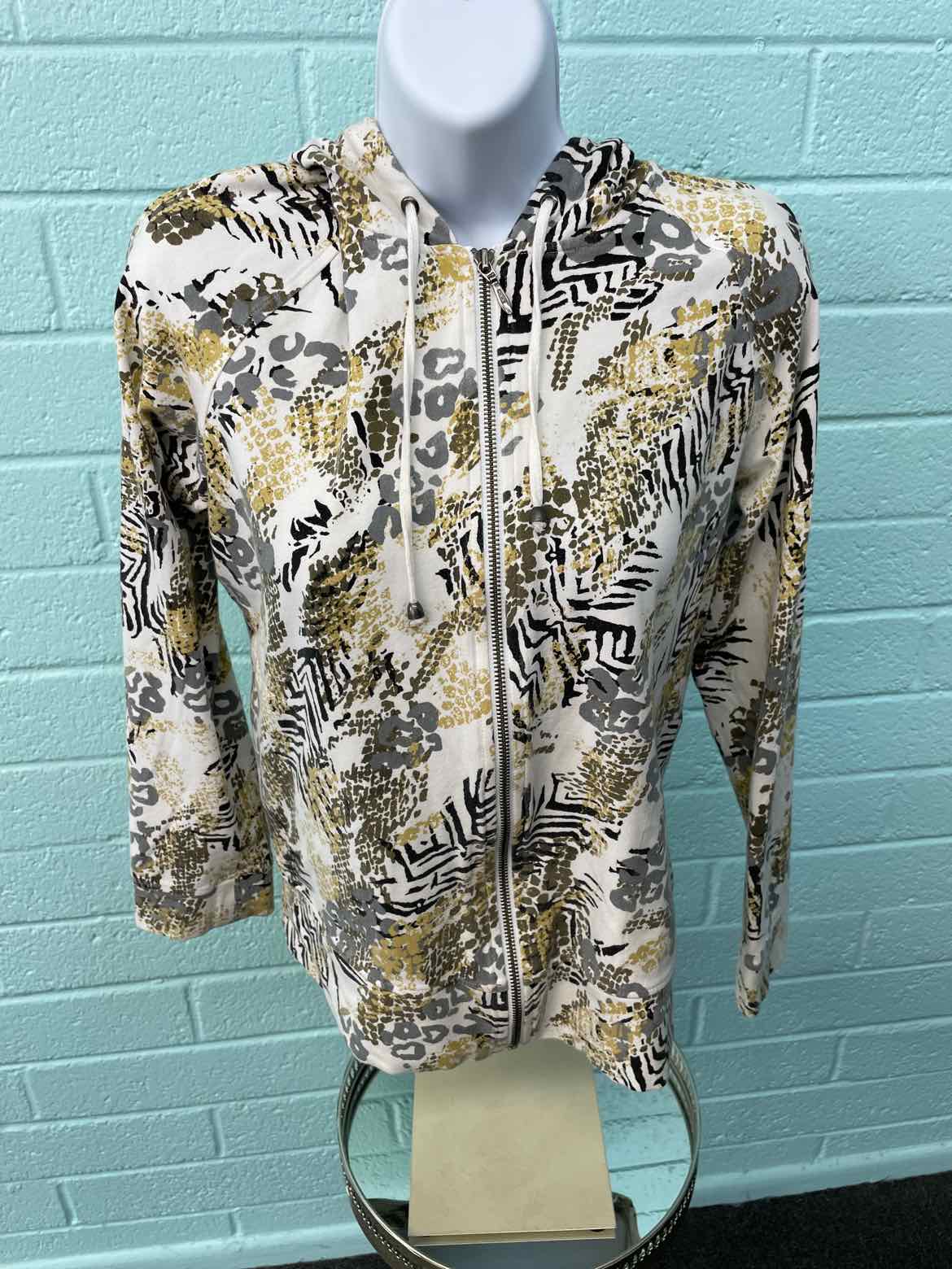 Chico's Size 0 White Yellow Jacket