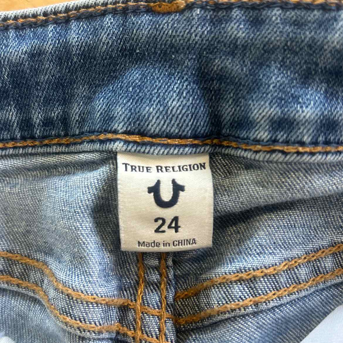 True Religion Size 24 Blue Denim Preloved Jeans