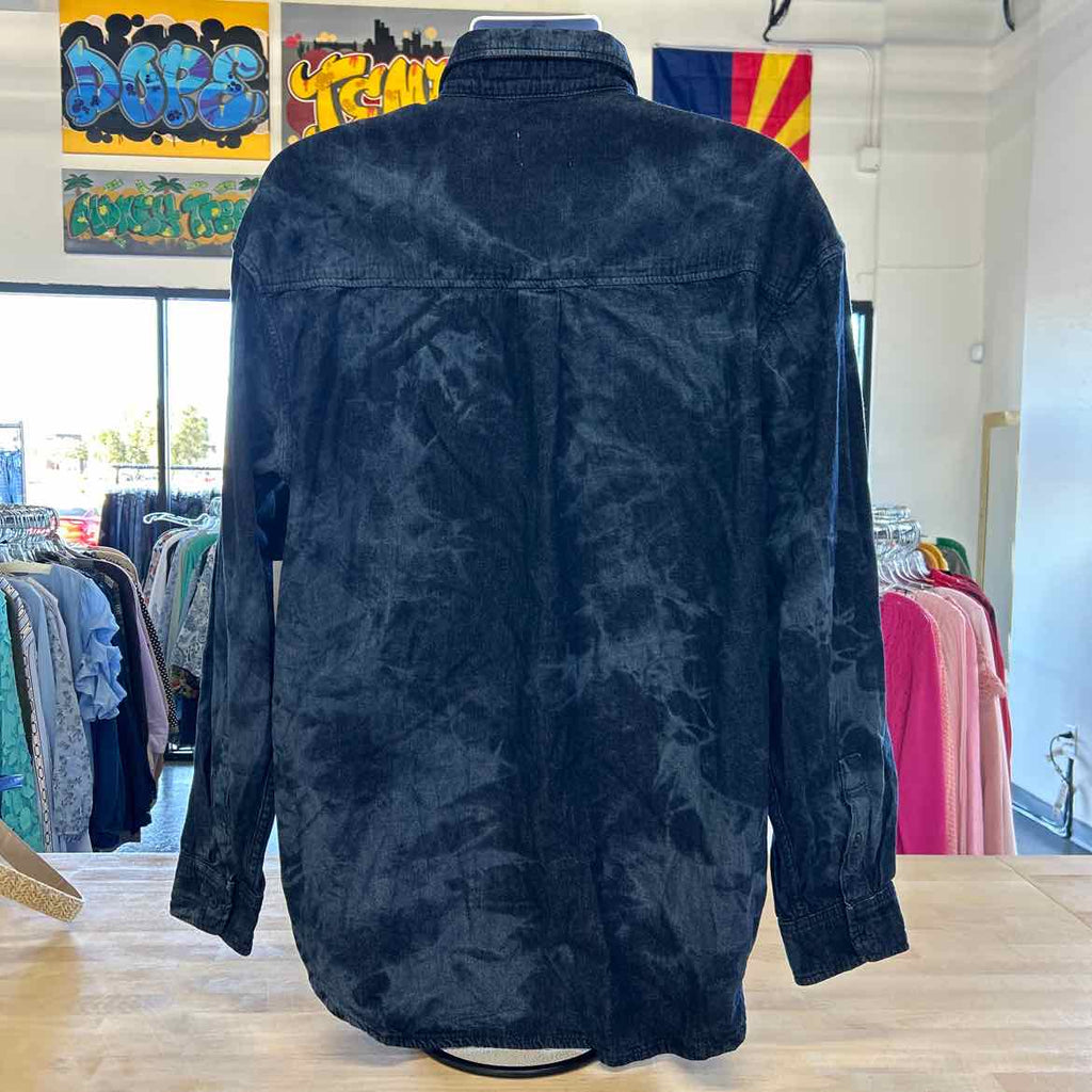 Mode Of One Size L Blue New MENS Long Sleeve Shirt