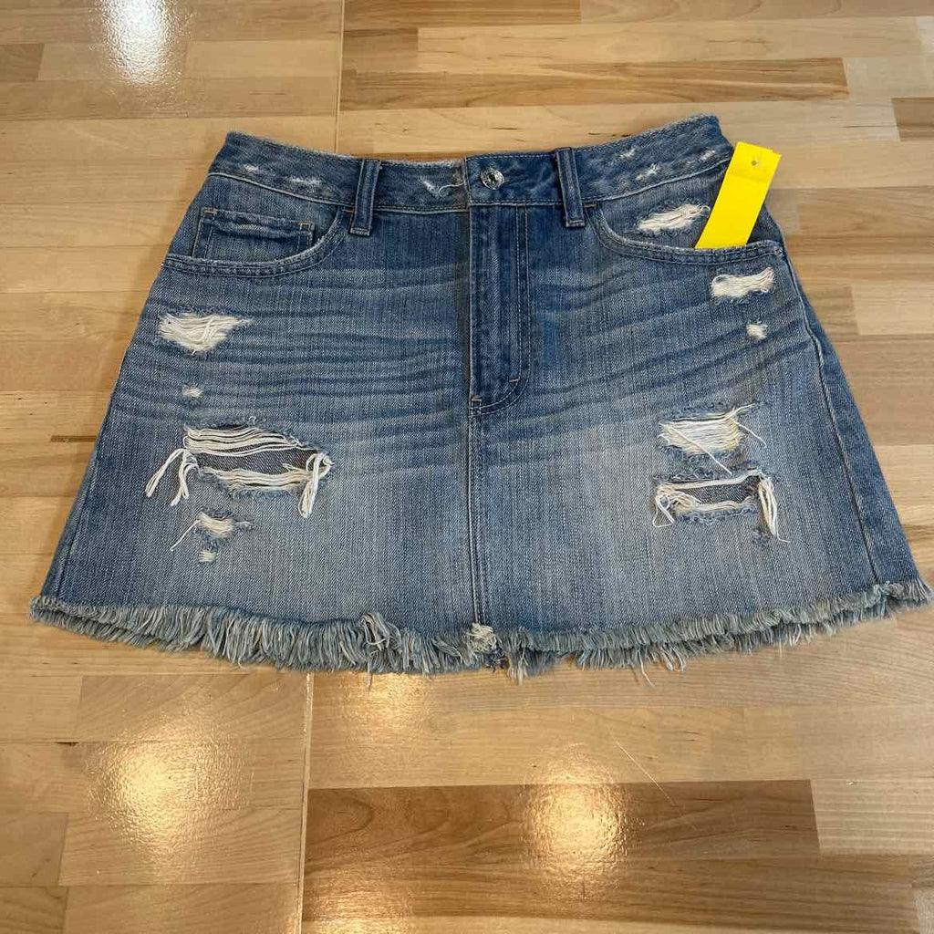 Abercrombie & Fitch Size 2 Blue Denim Preloved Skirt
