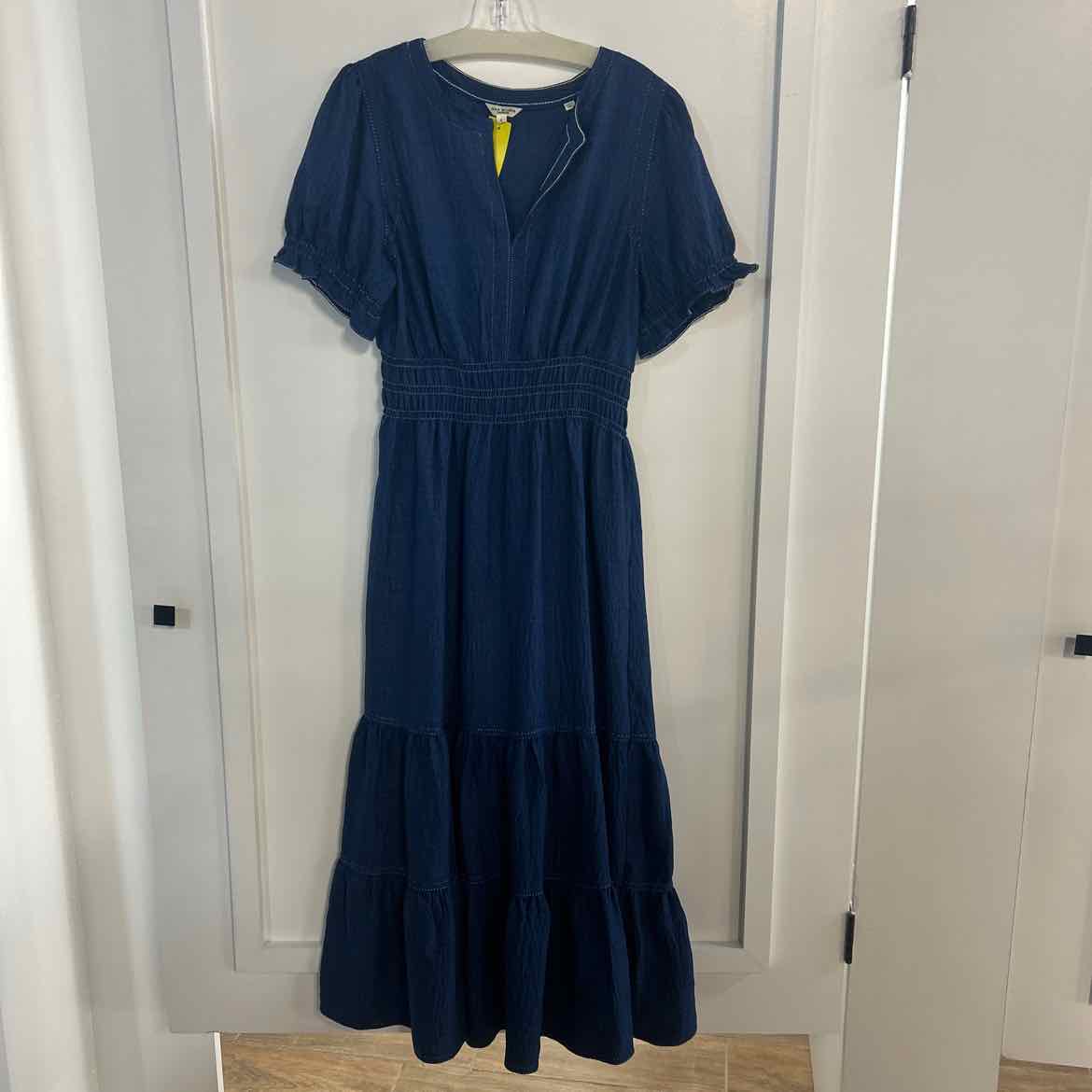Max Studio Size L Blue Denim Preloved Dress
