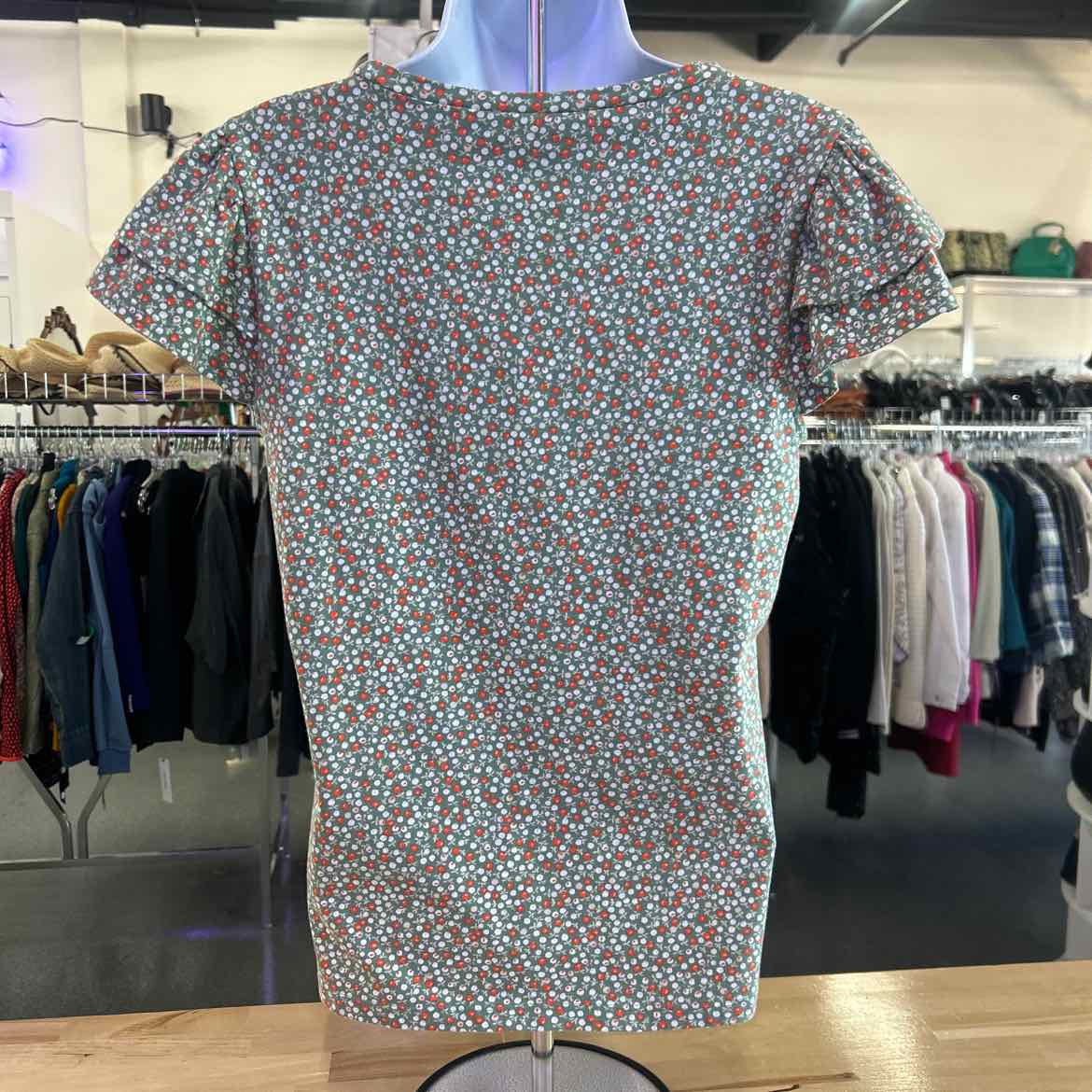 Ann Taylor Size S Green Preloved Blouse SS