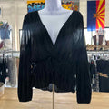 zara Size S Black Preloved Blouse LS
