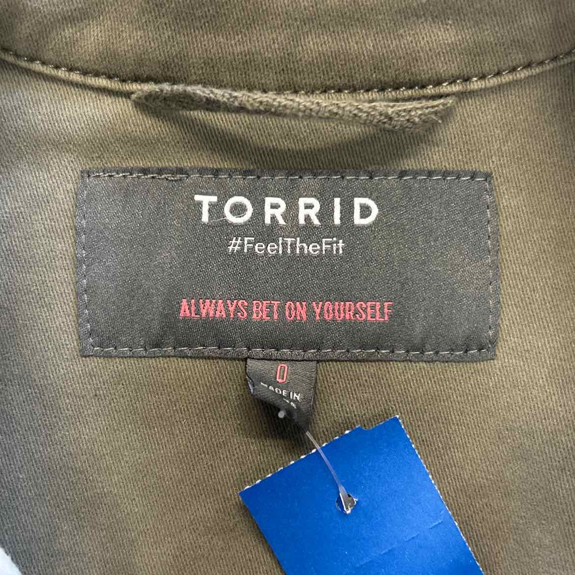 Torrid Size L Green Preloved Jacket
