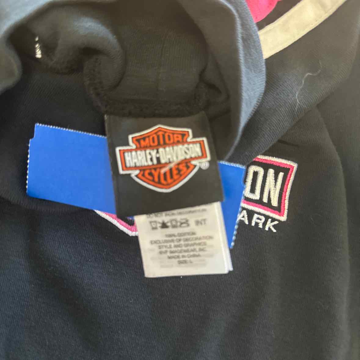 Harley Davidson Size L Black Long Sleeve