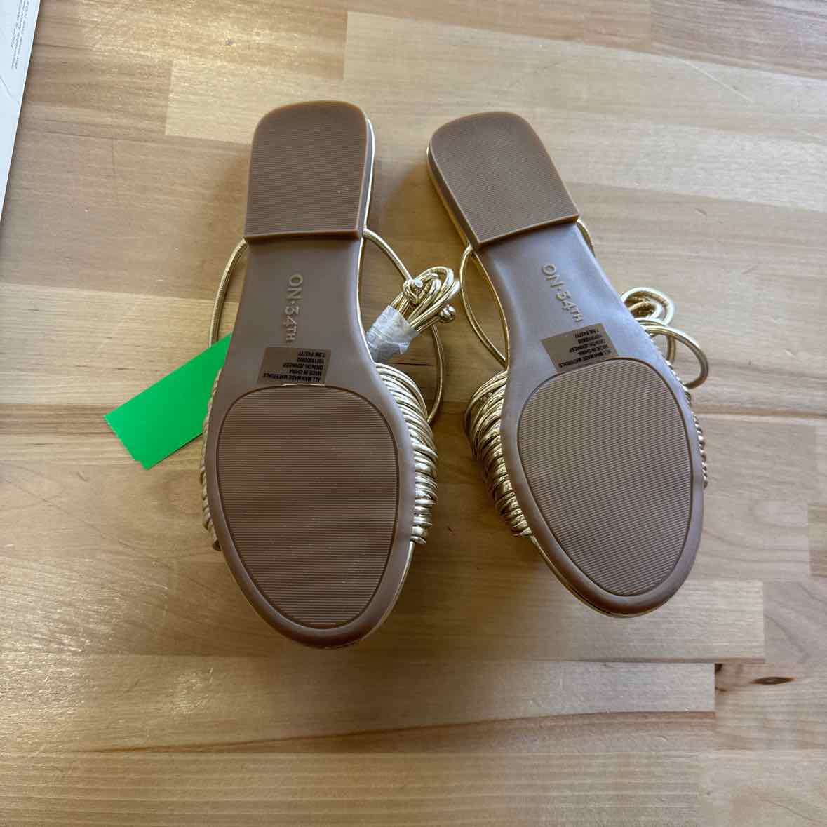 On 34th Women's Jenniee Knot Lace-up Flat Sandals
