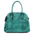 Old Trend Women's Satchels Aqua - Aqua Vintage Leather Satchel