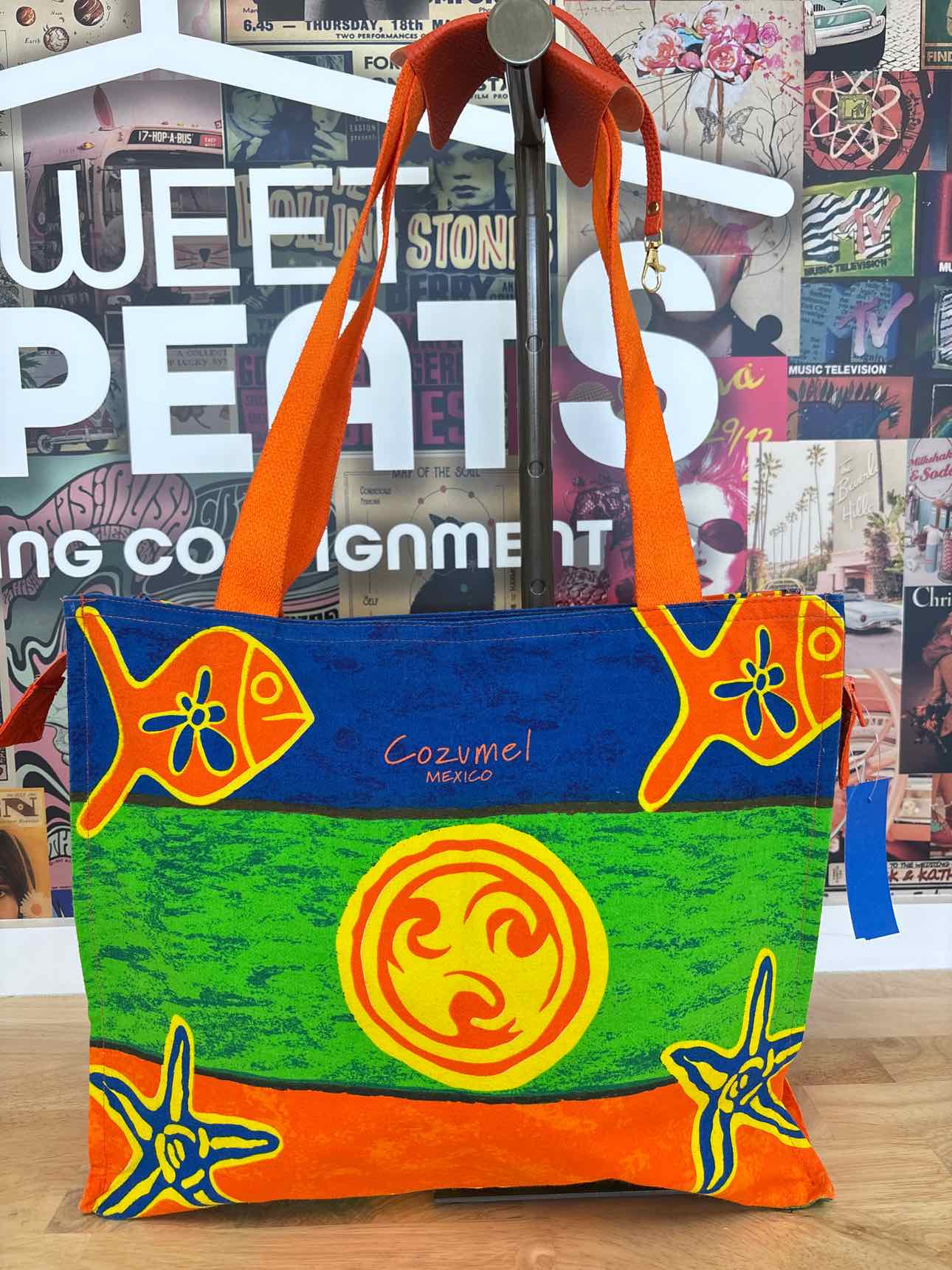 Miro Orange Print Totes