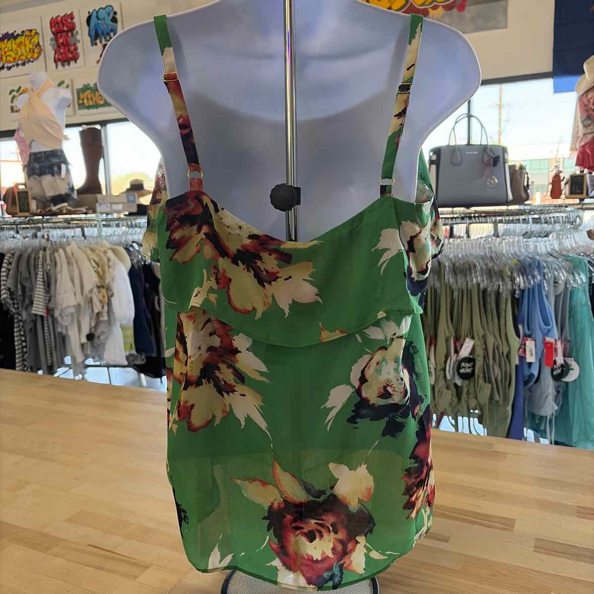 Cabi Size S Green Preloved Tank