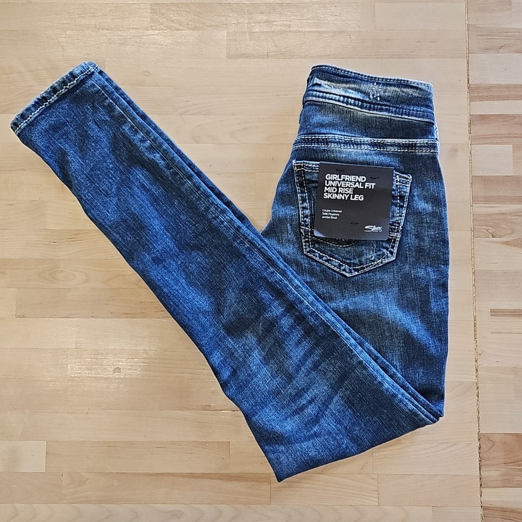 Girlfriend Mid Rise Skinny Jeans - 24W X 29L