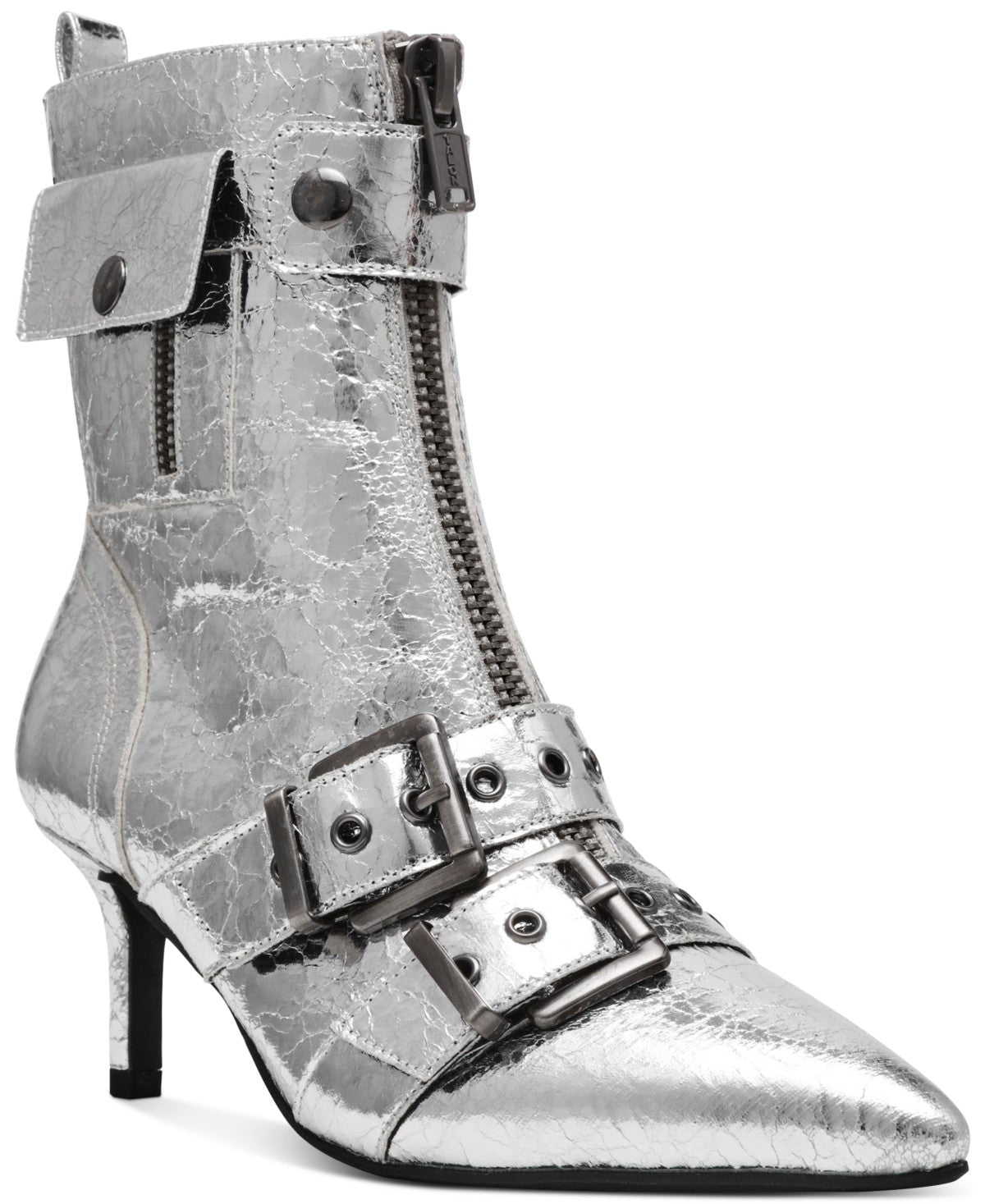wild pair Size 7.5 Silver New Boots NWOB