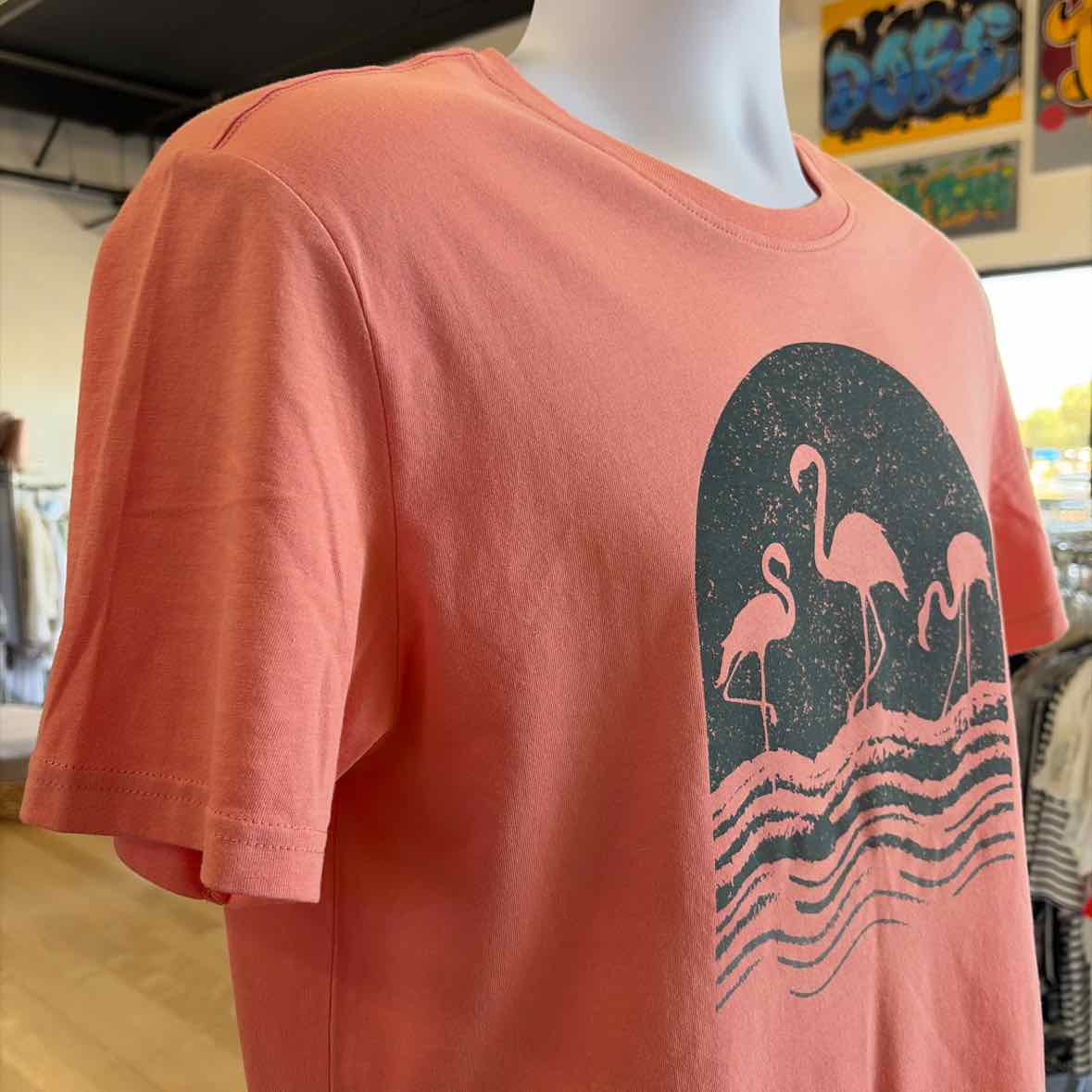 dip Size S Orange Preloved MENS T-shirt