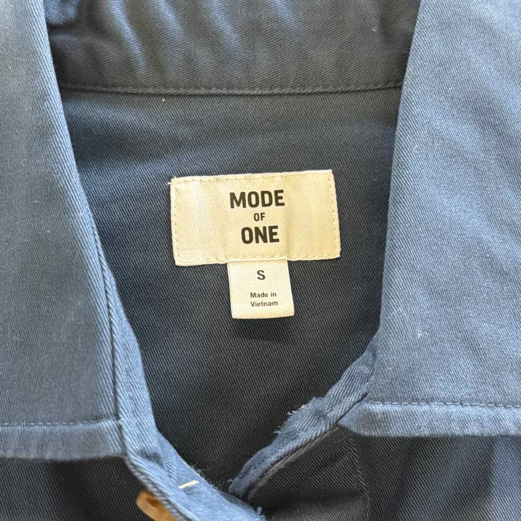 Mode Of One Size S Blue New MENS Long Sleeve Shirt