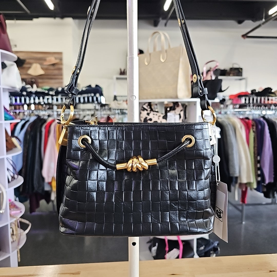 Arezzo Black crossbody Leather New Handbag