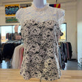 White House Black Market Size 0 White Lace New Blouse