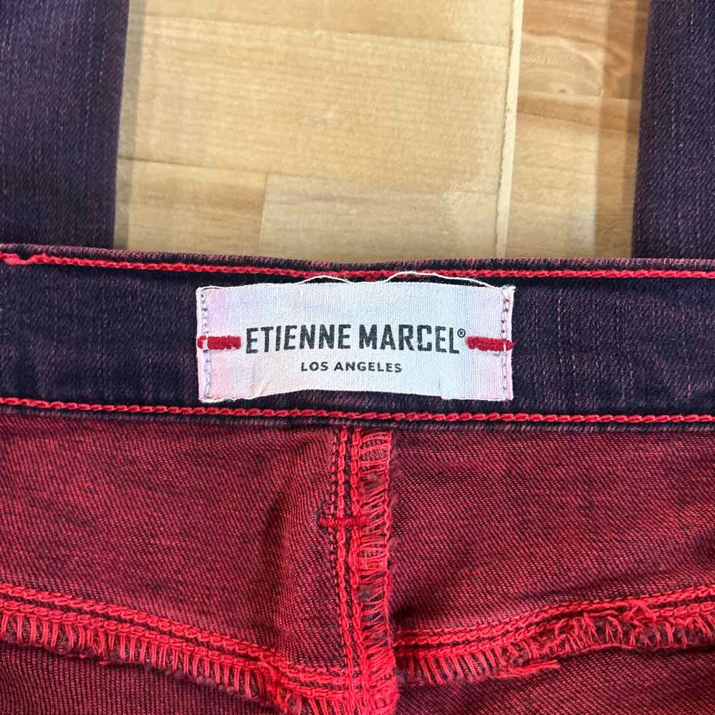 Etienne Marcel Size 28 Red Denim Preloved Jeans