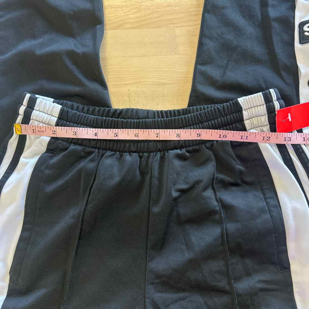 Adidas Size XS Black Preloved Tear Away Basketball Athletic Pants