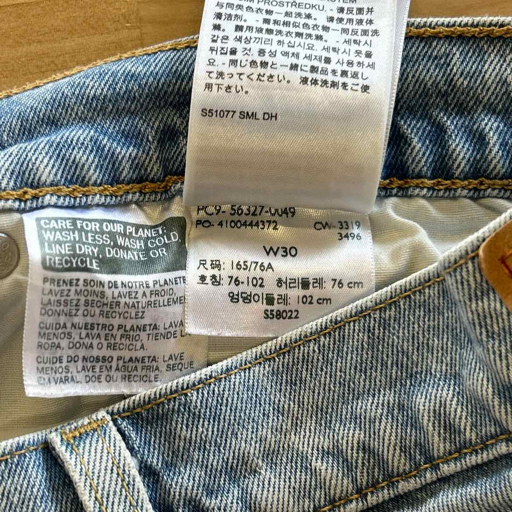 Levi's Size 30 Blue Denim Shorts