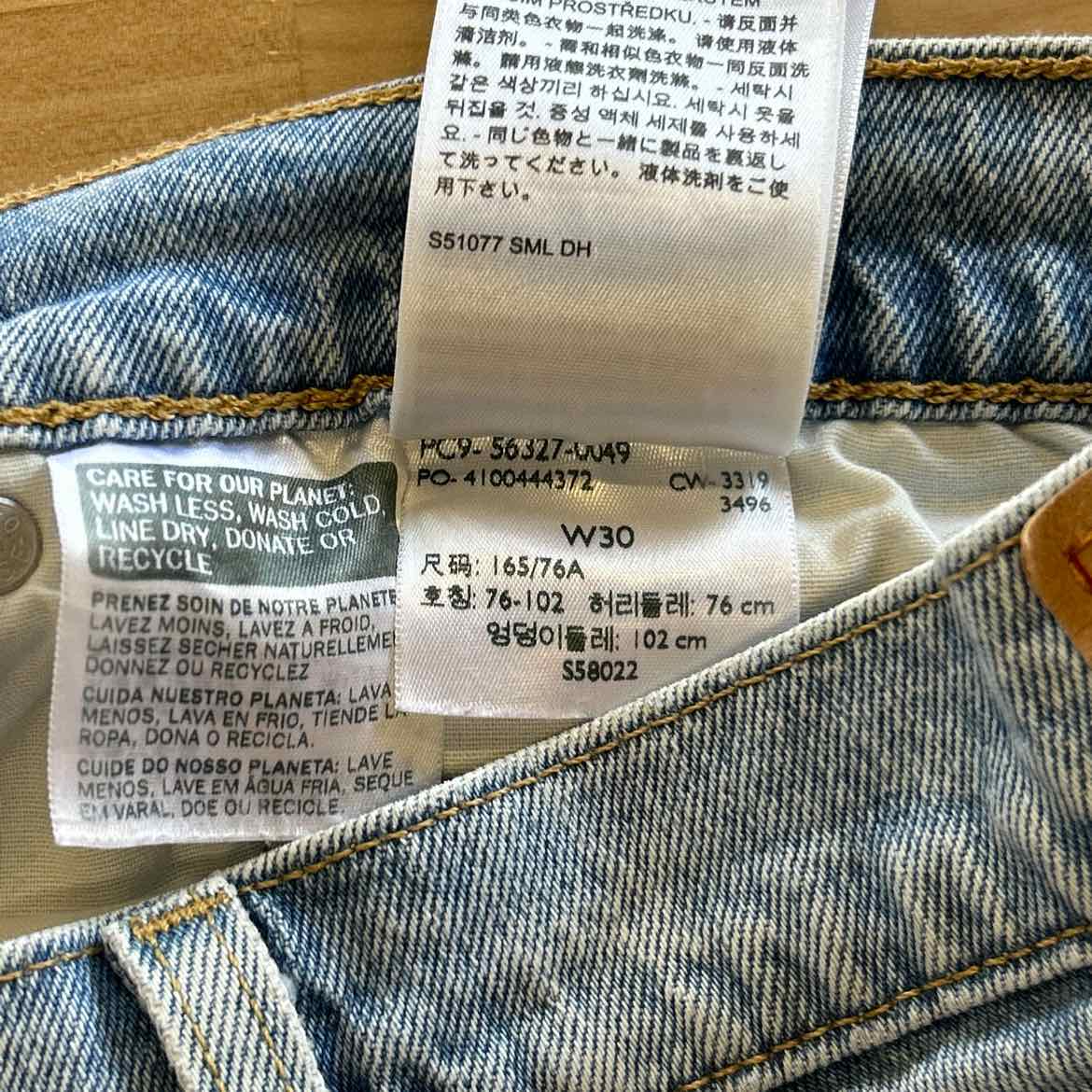 Levi's Size 30 Blue Denim Shorts