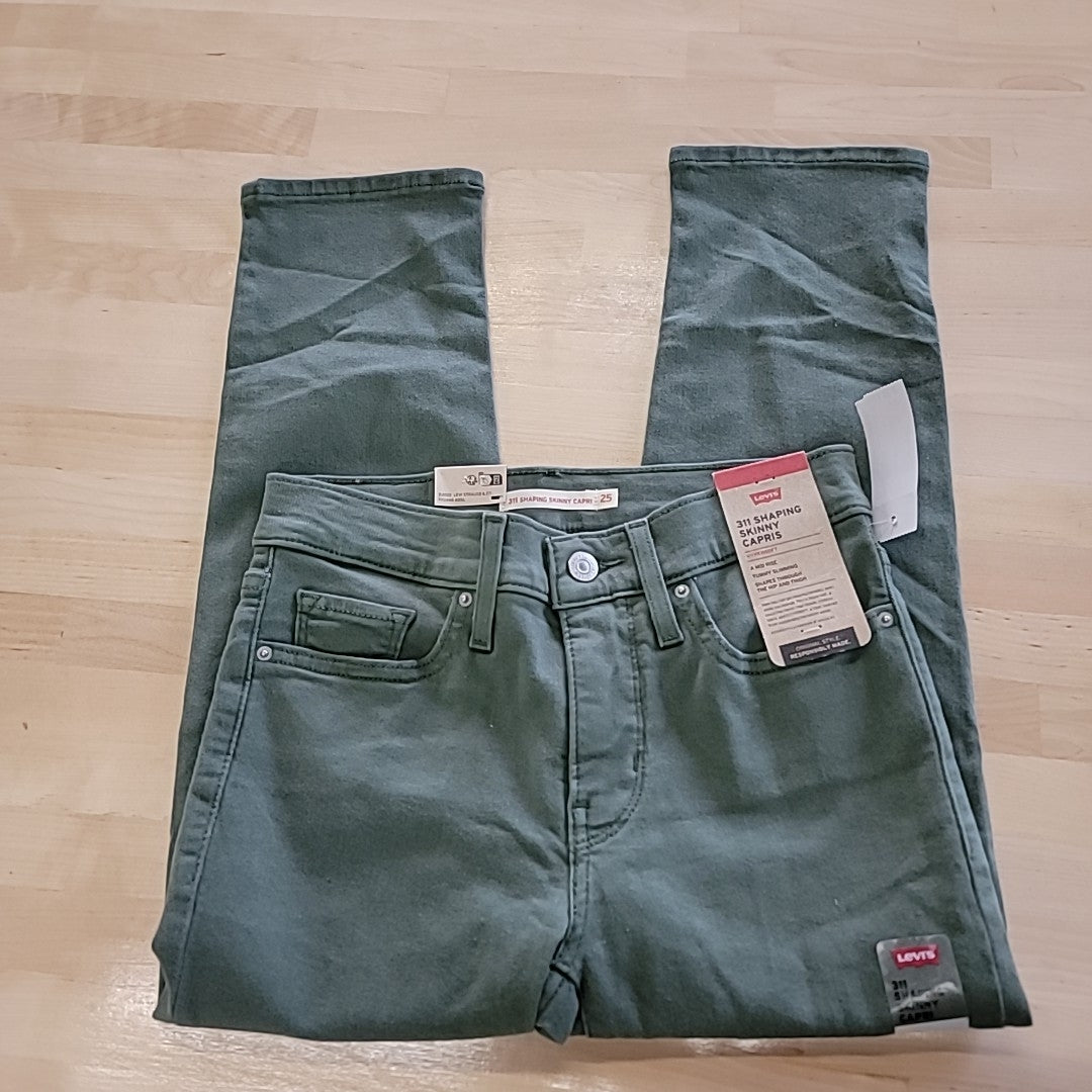 Levi's Size 25  311 Shaping Capris Women's Jeans Thyme