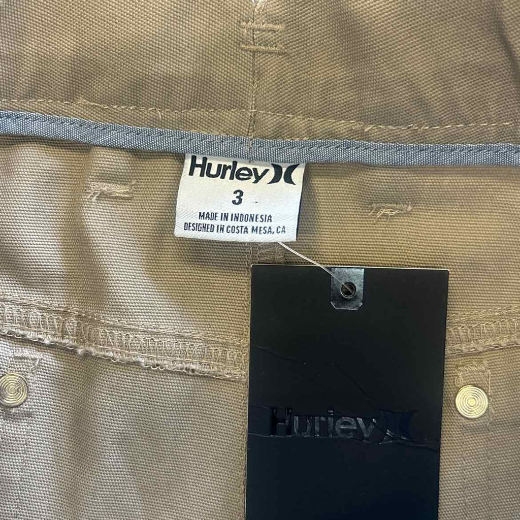 Hurley Women Size 3 Tan Preloved Shorts