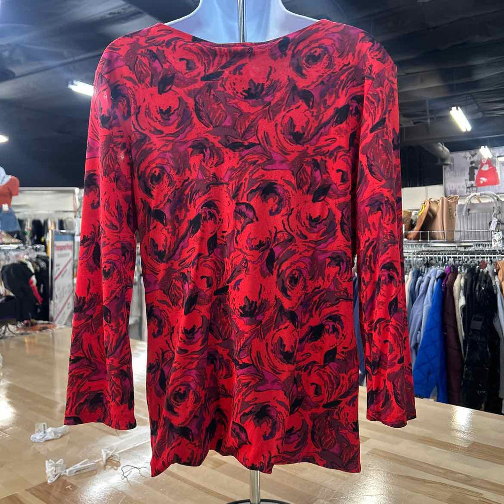 Semantiks Size L Red Preloved Blouse LS
