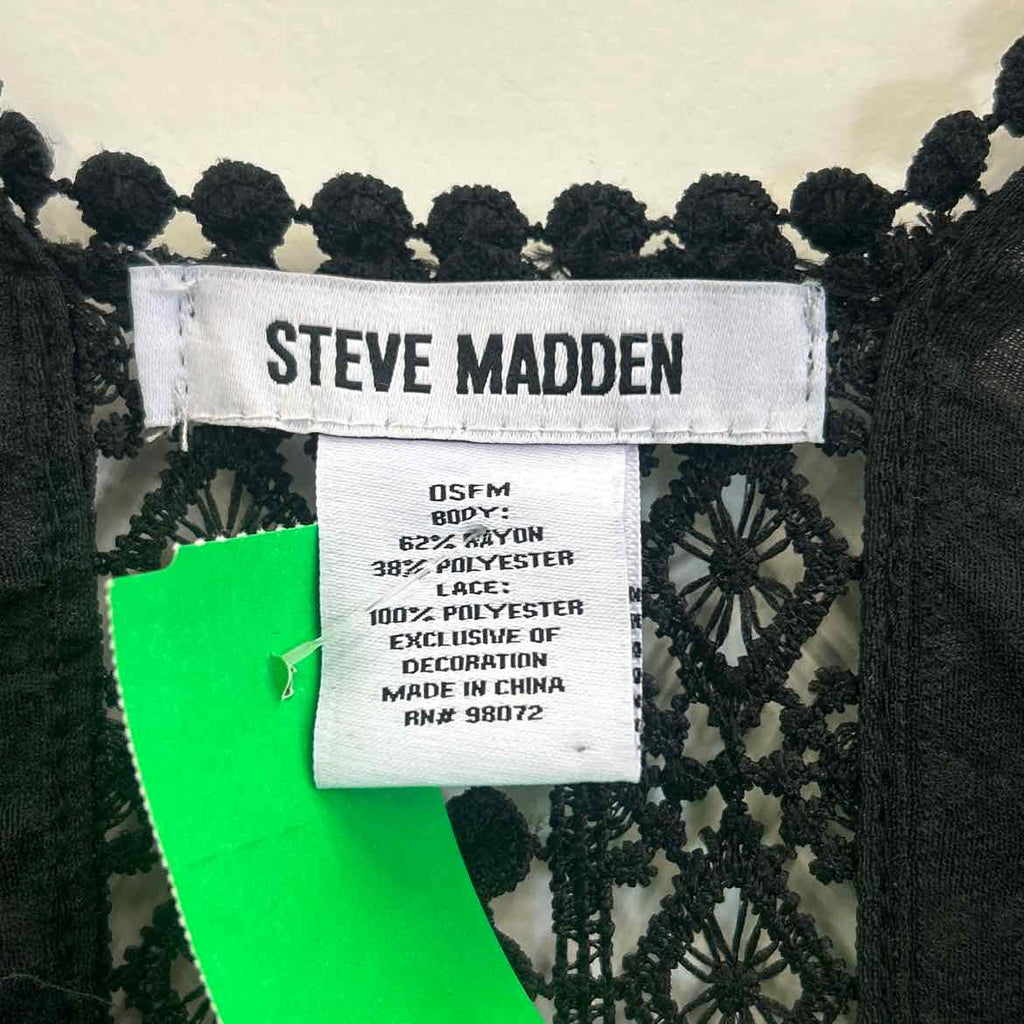 Steve Madden Size M Black Preloved Coverup