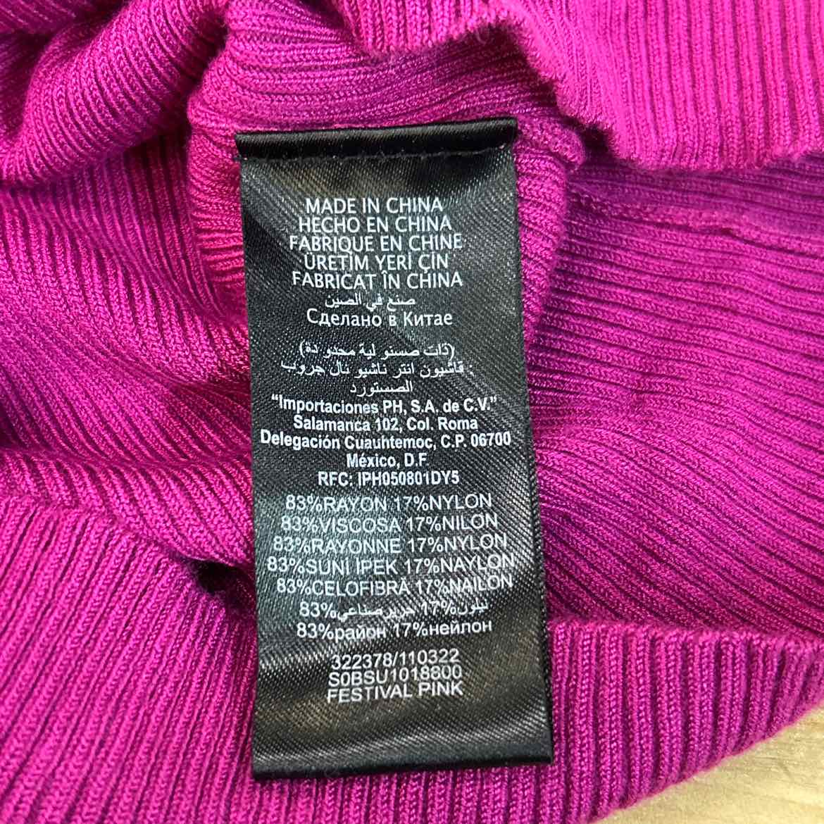 Bebe Size S Magenta Preloved T-Shirt SS