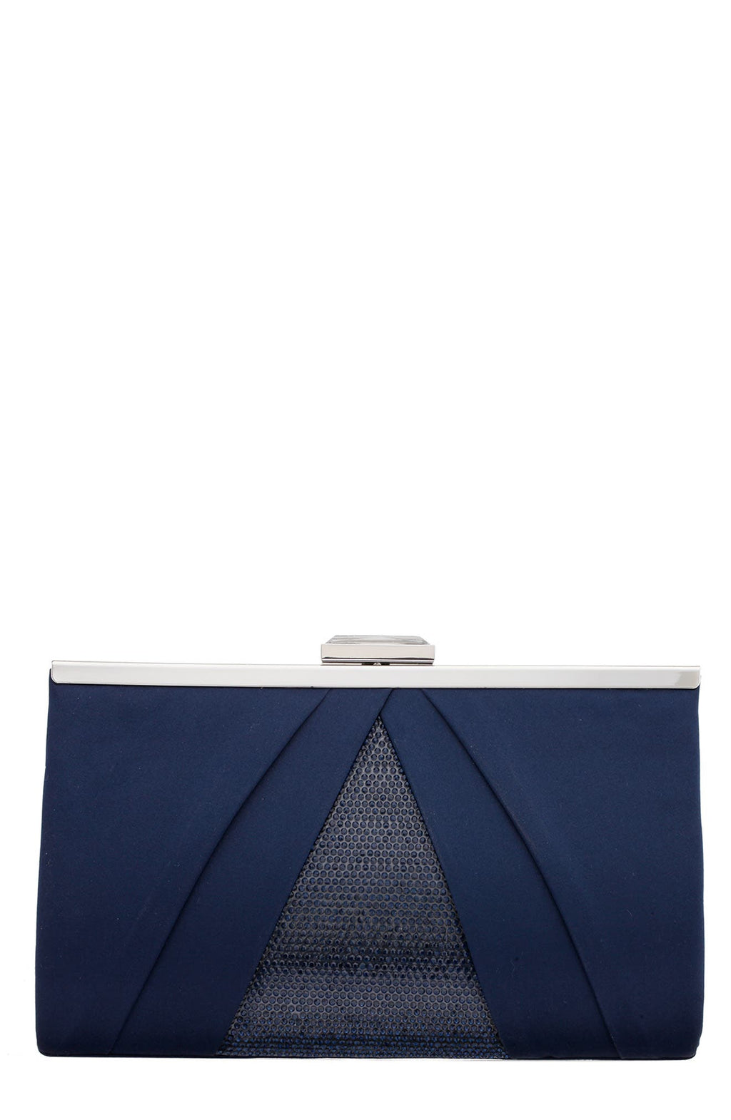 Nina Womens Pleated Stain Crystal Navy