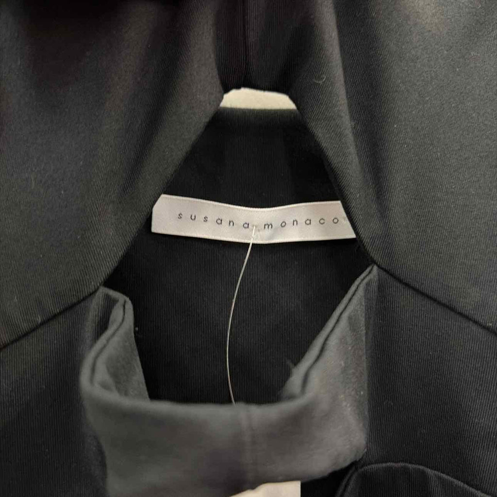 Susana Monaco Size XS Black Cut Out Front Dress NWT
