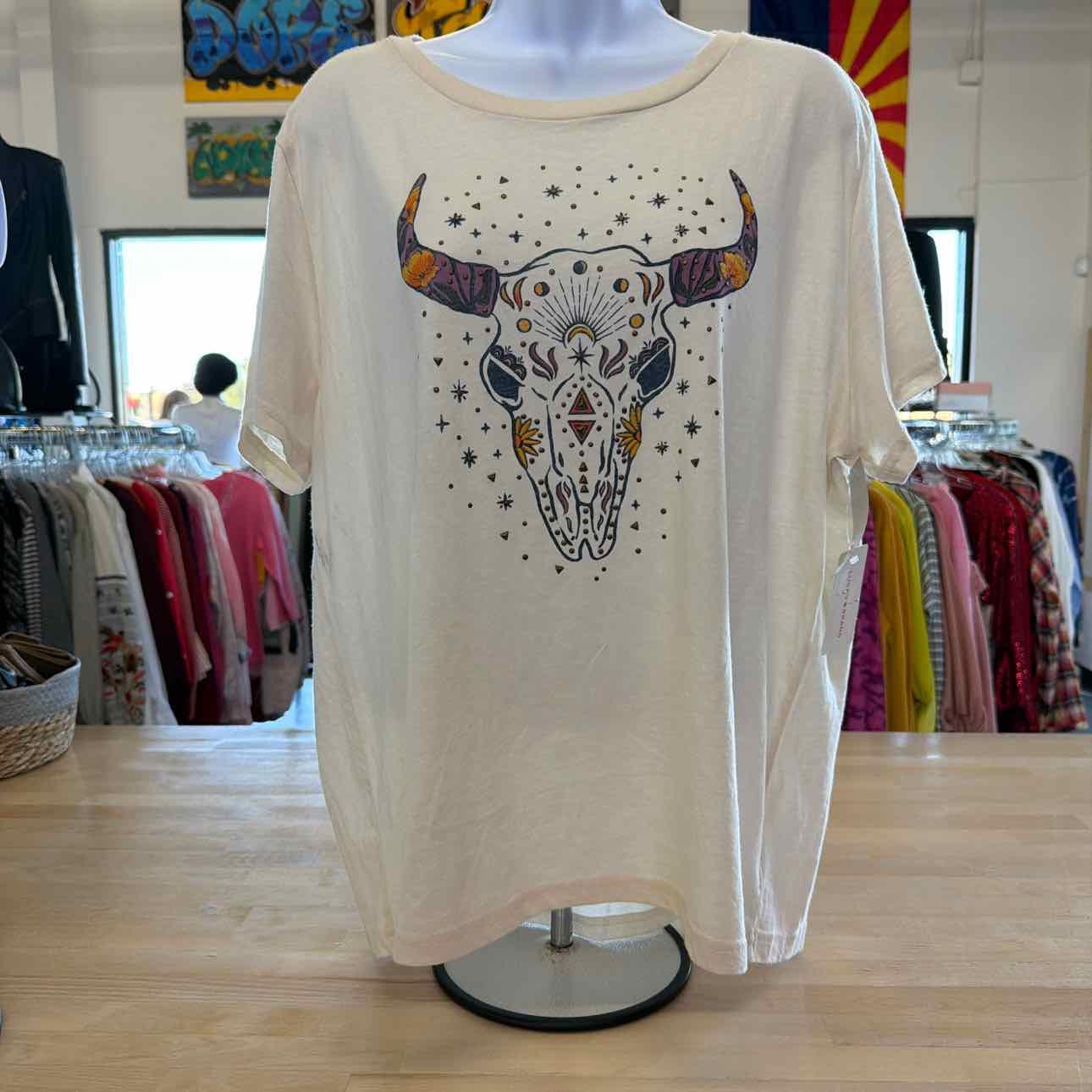 Lucky Brand Size XL Tan New T-shirt