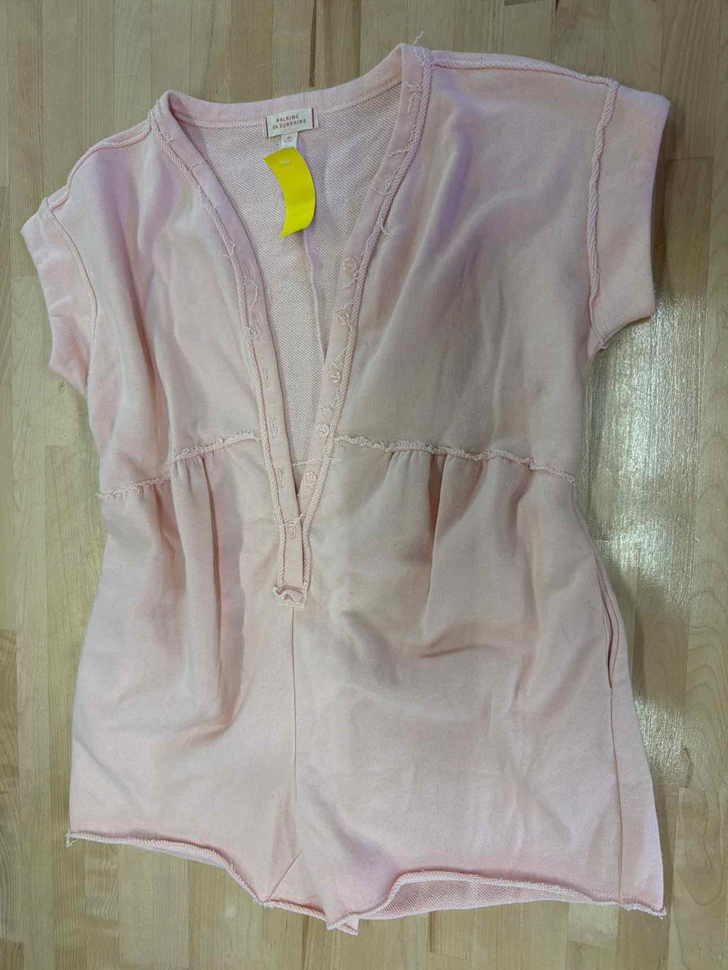 Walking on Sunshine Size XL Pink Romper