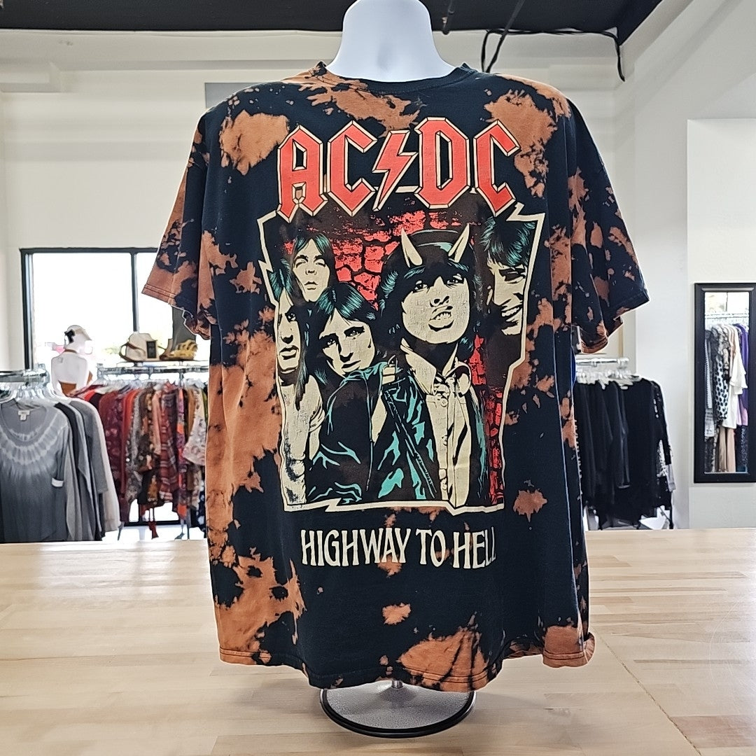 ACDC Size 2XL Blue Brown MENS T-shirt