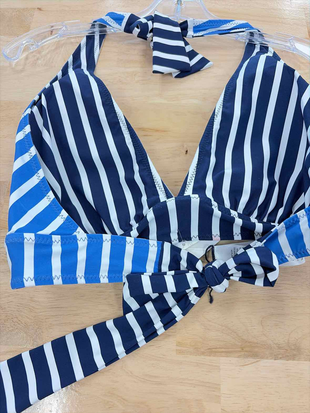 Tommy Bahama Size XL Coastline Stripe Rerversible Halter Top Mare Navy
