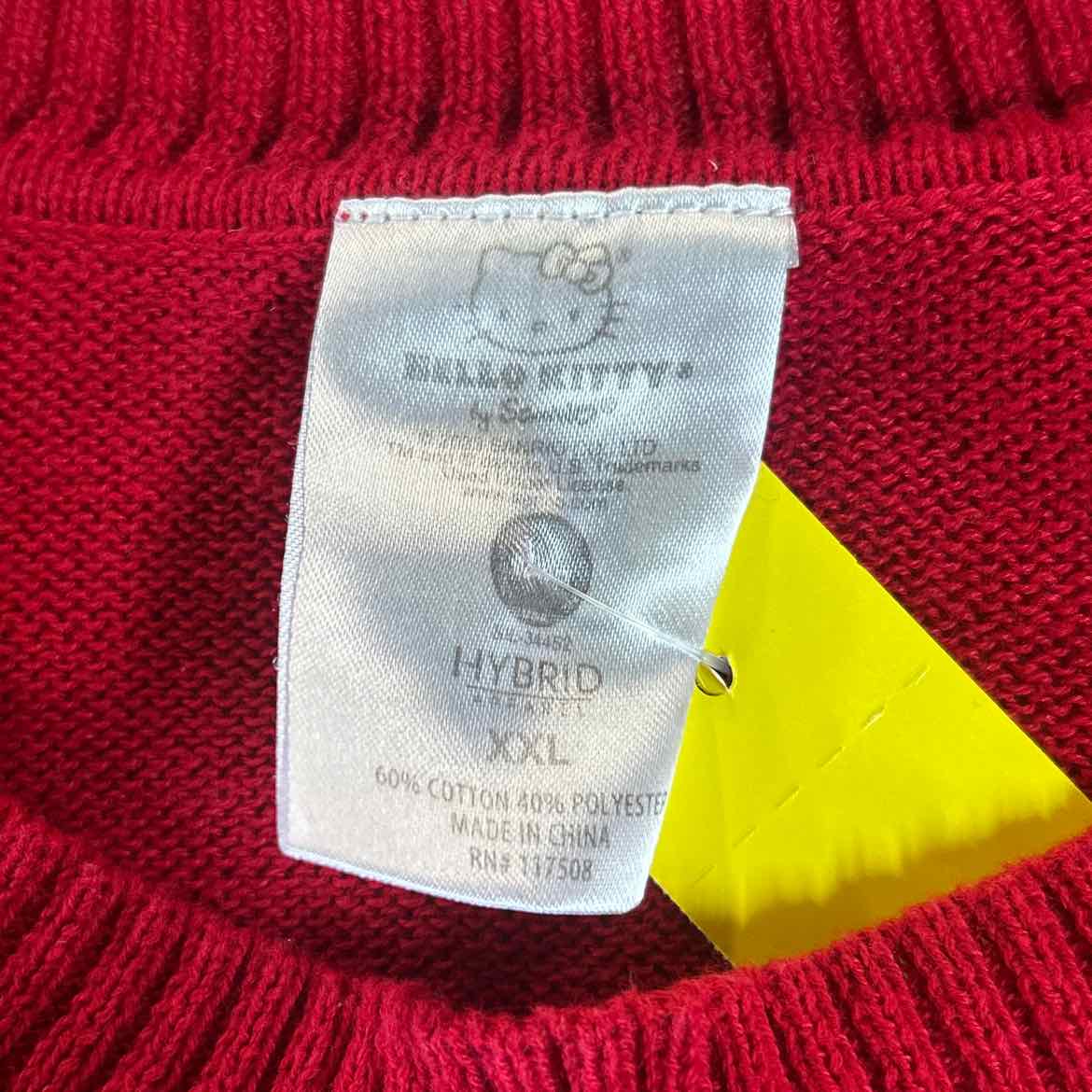 Hello Kitty Size XXL Red Preloved Sweater
