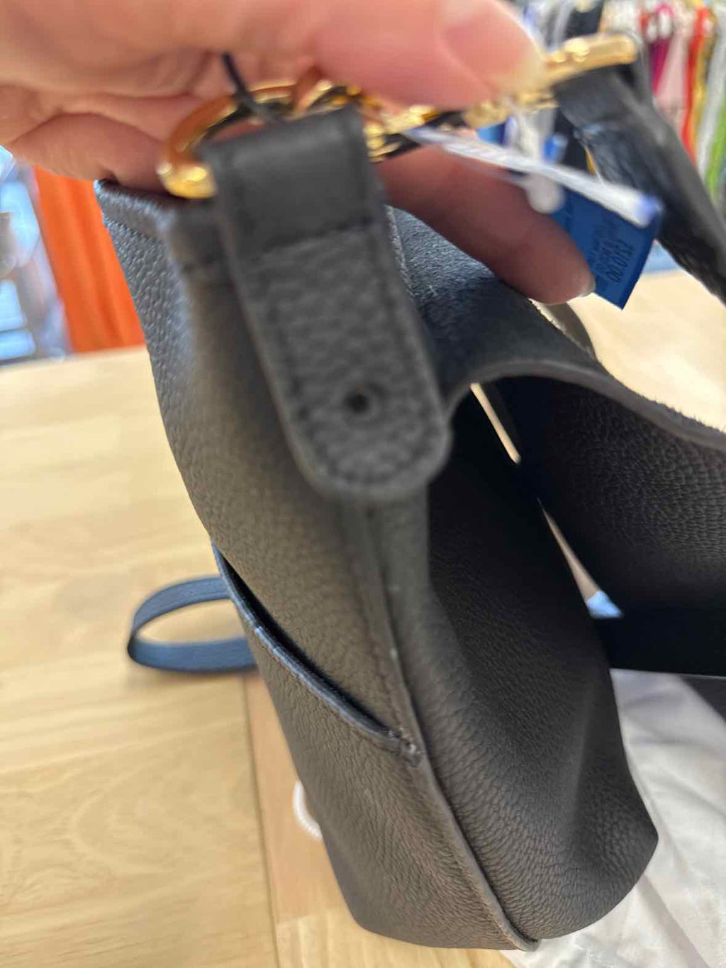 GiGi New York Andie Black Leather Crossbody