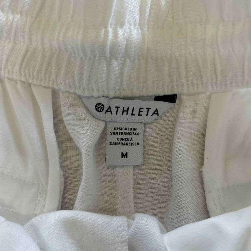 Athleta Women Size M White Preloved Shorts
