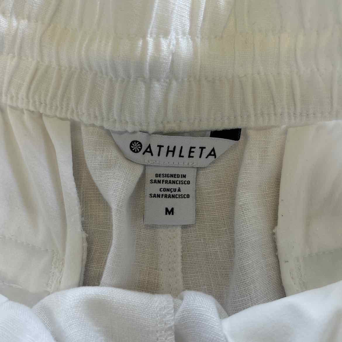 Athleta Women Size M White Preloved Shorts