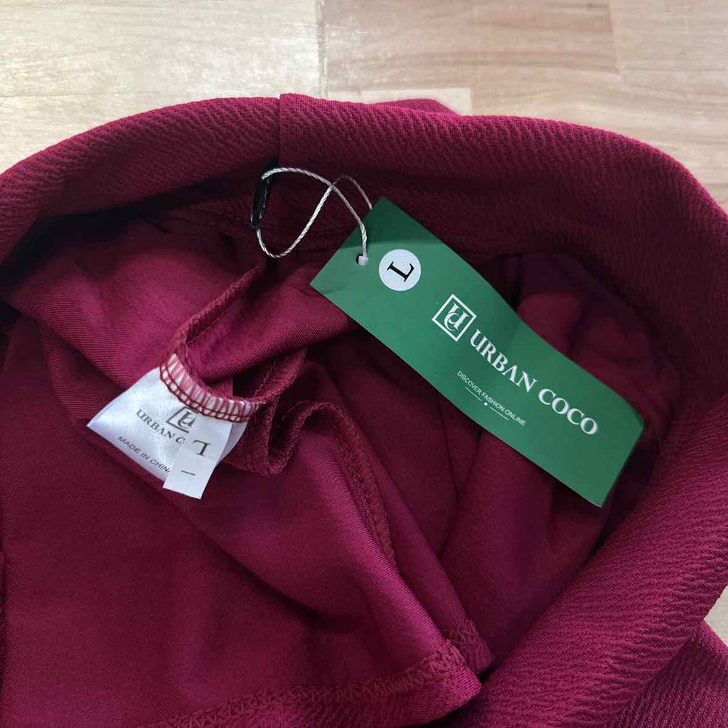Urban CoCo Size L Burgandy Skirt