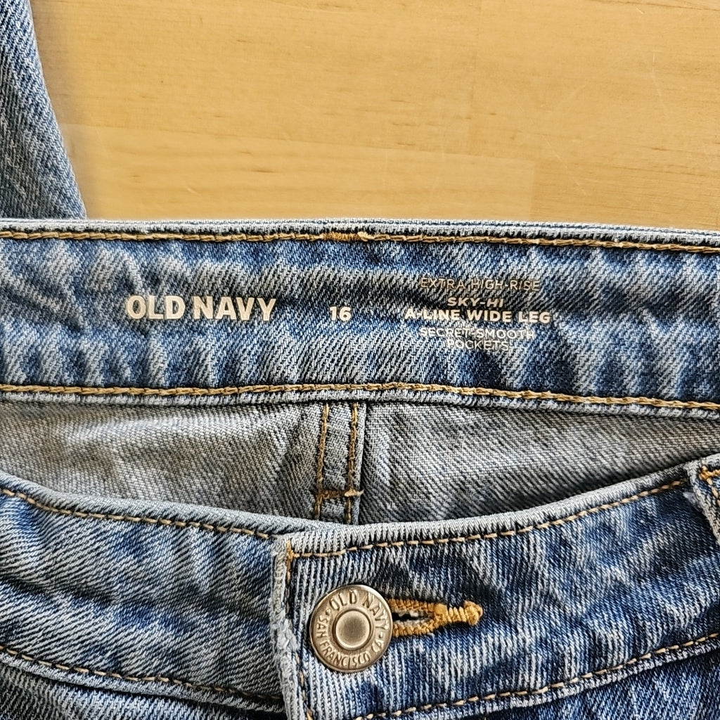 Old Navy Size 16 Blue Used Jeans