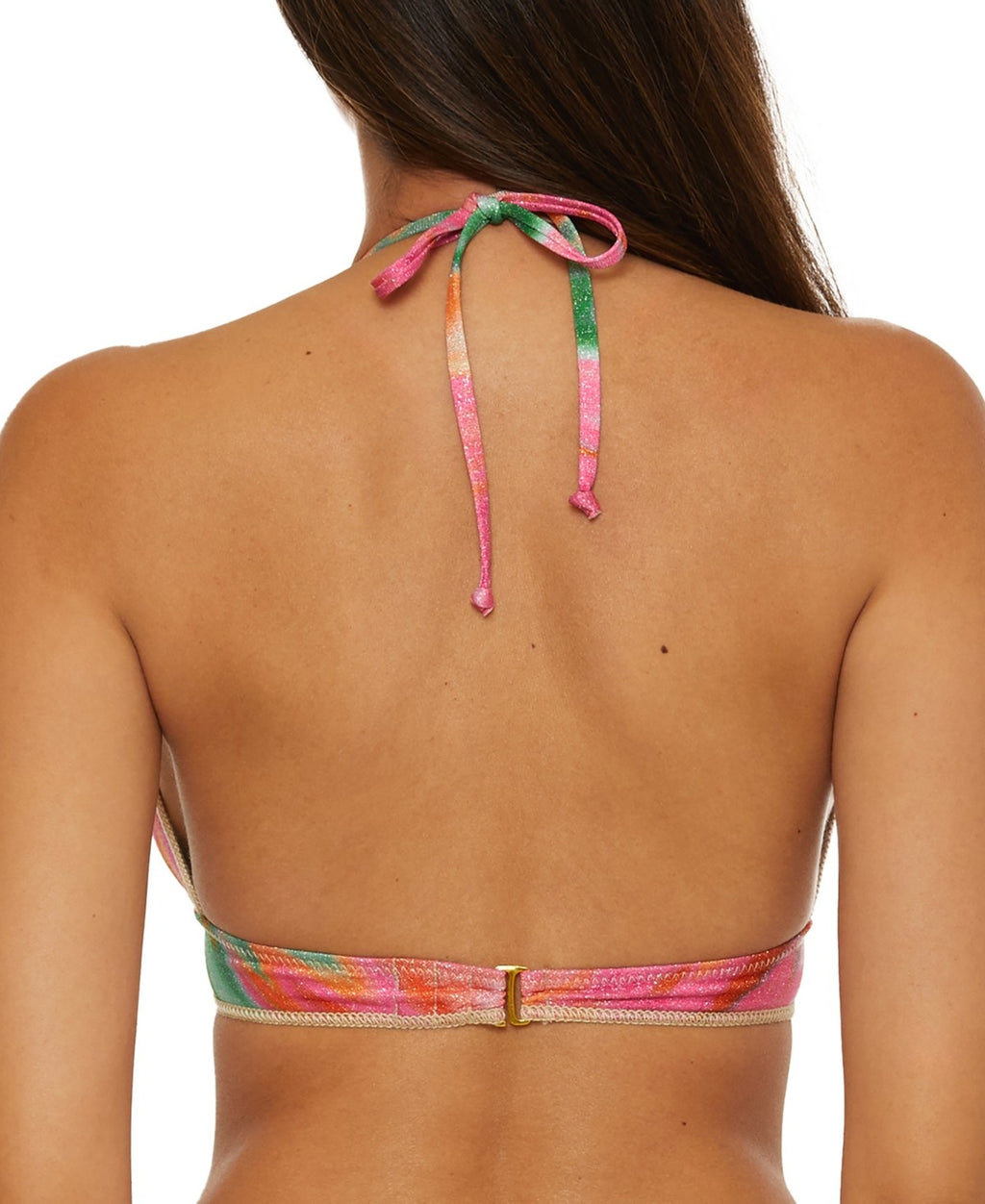 becca Size M Halter Swim Bikini Top