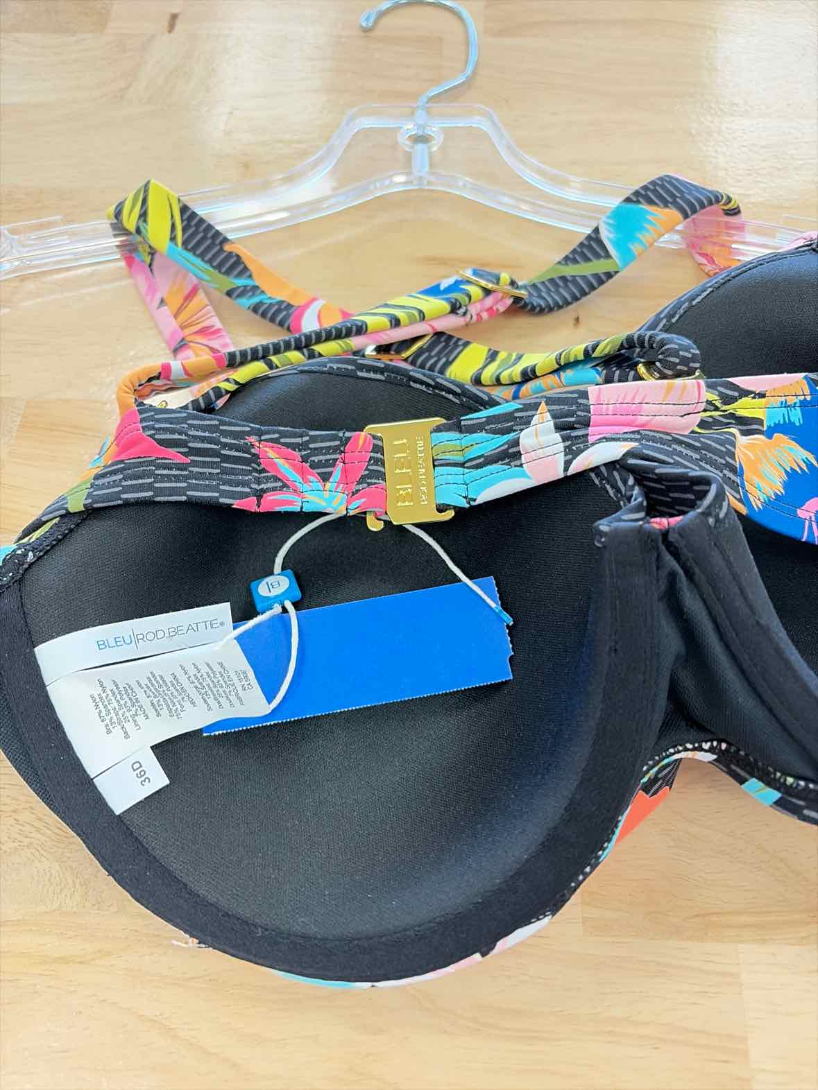 Bleu Size 36D Sweet Escape Bra-Sized Bikini Top - Multi